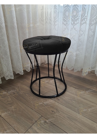 Kum Saati Dilimli Makyaj Pufu Kara İnci Siyah