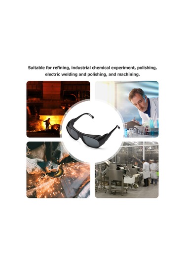 Mufunye Elektrik Kaynağı Korumalı Gözlükleri - Buhar Koruma, Darbeye Dayanıklı Gri Lensli Abs Malzemeyle