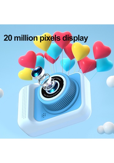 Suofeng Çocuklar İçin 20mp 1080p Çift Lensli Oyunlu Selfie Kamerası - 4x Zoom Ve 2 İnç Ekran 112 Karakter