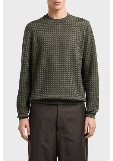 Emporio Armani Erkek Kazak Em001989 Af14199 F8047 Haki Haki