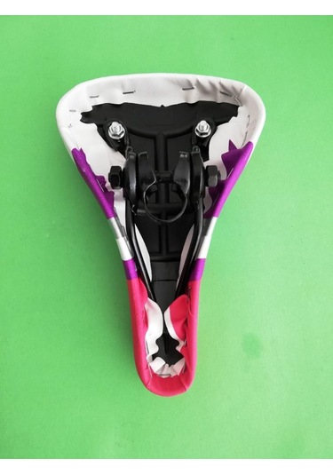 Bisiklet Pembe Sele Çocuk Koltuğu Beyaz - Pembe