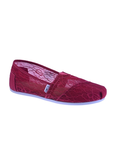 Toms Kadın Fuşya Renk Dantelli Espadril 10004895 Fuşya