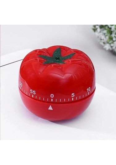 Symbee Küçük Domates Desenli Mekanik Zamanlayıcı - Pil Gerektirmeyen, Doğal Enerji, Akıllı Mutfak Hatırlatıcı Ve Dekoratif Süs