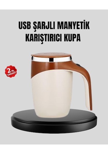 Usb Şarjlı Manyetik Karıştırıcı Otomatik Karıştırma Paslanmaz Çelik Renkli