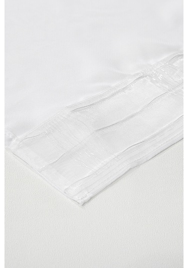 Diego Basic Tül Perde Beyaz 300x250 Beyaz