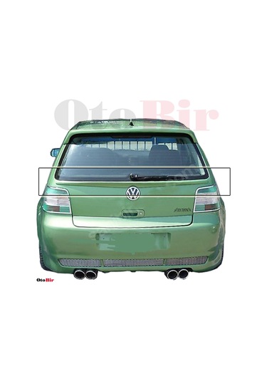 Volkswagen Golf 4 Cam Altı Spoiler Fiber Boyalı