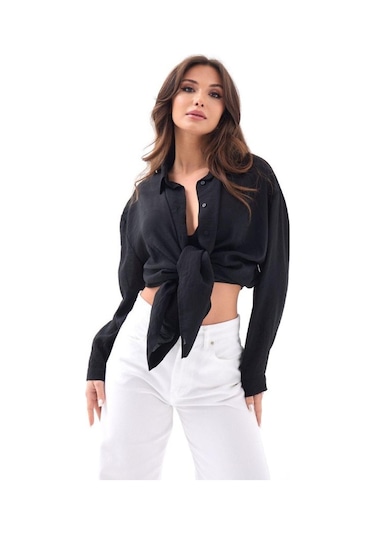 7423 Gömlek-siyah Si Yah