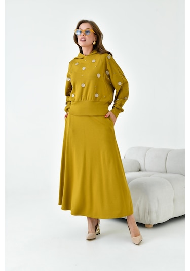 Ftz Kadın Etekli Takım Hardal 30990 Hardal