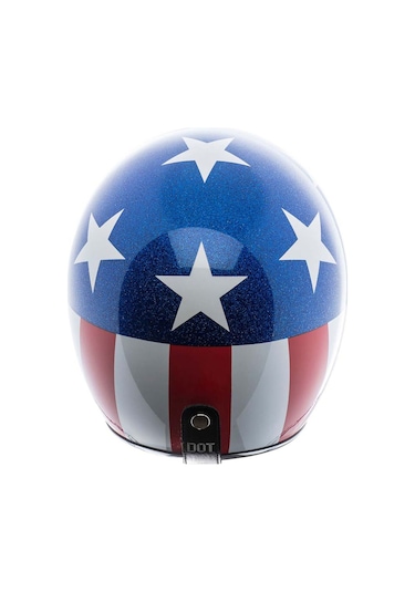 Torc T-50 Del Mar Captain Vegas Açık Motosiklet Kaskı Beyaz Mavi