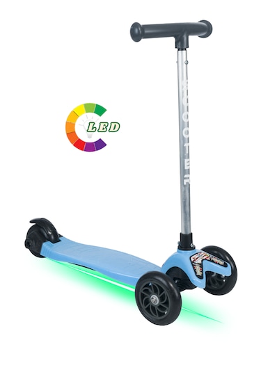 Tois Colorwase Led Işıklı Yükseklik Ayarlı Scooter Mavi