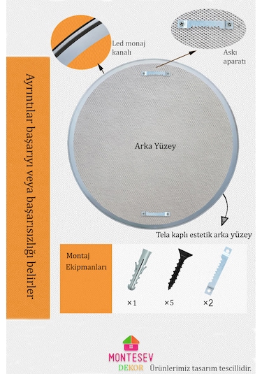 Zümrüt Ahşap Gümüş Yuvarlak Ayna Işlemeli Duvar Banyo Aynası 69cm Gümüş