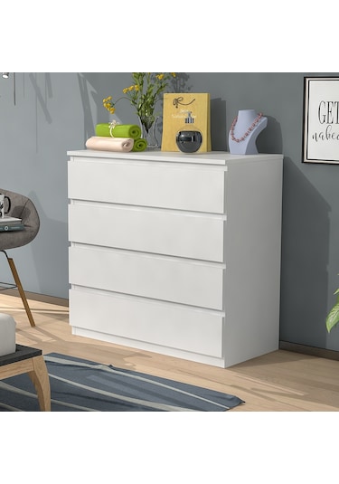 Mbes Mobilya 80'Lik Şifonyer Beyaz
