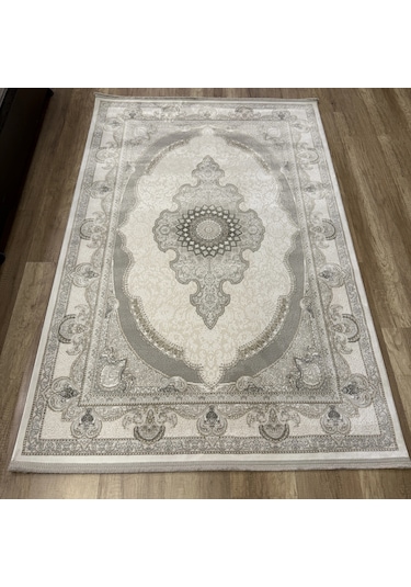 Luxess Halı Roma 1161 Gri Modern Salon Halısı Gri Beyaz