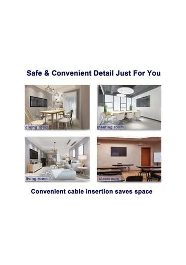 Xuweiwei 14-27 İnç Siyah Sabit Düz Ekran Tv Montaj Braketi Demir Vida Siyah