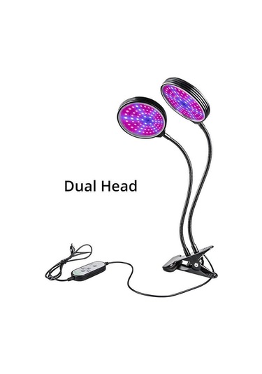 Dc5v Usb Led Büyümek Işık Tam Spektrum Fitolampy Clip-on Phyto Lamba Bitkiler İçin Çiçekler Kapalı Büyümek Çadır Kutusu Fitolamp Bitki Işık Two Head