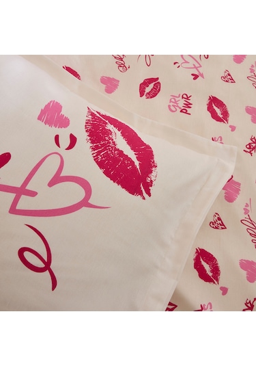 Karaca Home Luvio %100 Pamuk Çift Kişilik Nevresim Takımı Pembe Pembe