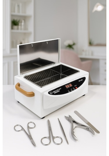 Sanitizing Box Yüksek Isılı Steril Cihazı Alet Dezenfeksiyon Sterilizasyon Makinesi Tırnak Manikür Pedikür Pens