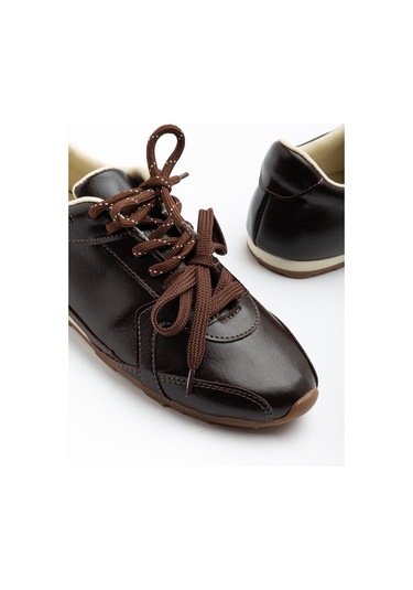 Daxtors Rs05 Günlük Ortopedik Kadın Sneaker Spor Ayakkabı Kahverengi