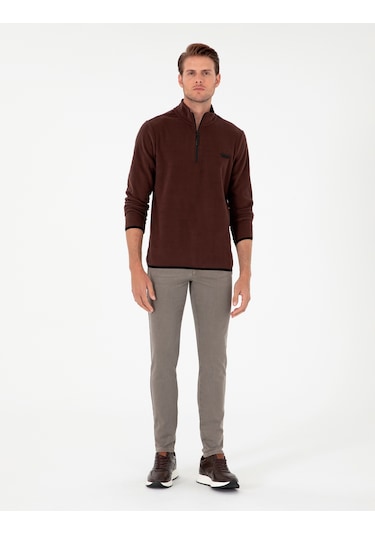 Pierre Cardin Erkek Kahverengi Sweatshirt 50298973-vr029 Kahverengi