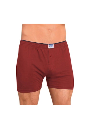 Berrak 1099 Düğmeli Erkek Boxer Penye 3'Lü