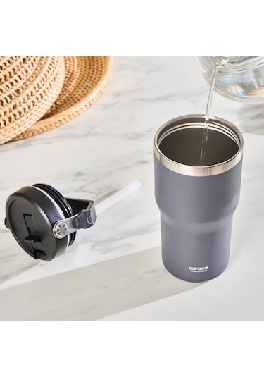 Karaca Star Ice Çelik Sızdırmaz Termos 550 ML Gri
