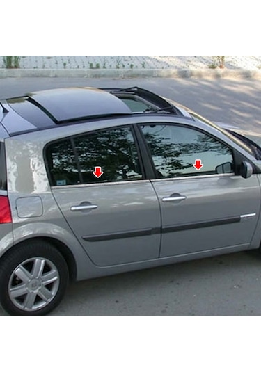 Renault Megane 2 Hb Krom Cam Çıtası 2004-2010 4Prç