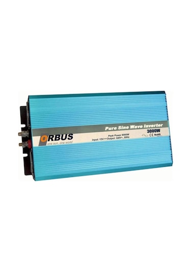 Orbus 12 V 220 V 3000 W Tam Sinüs İnverter Çevirici