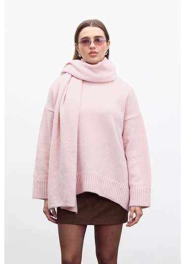 Yumuşak Atkı Pembe Pembe