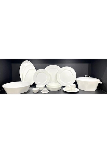 Koleksiyon Mislina Yemek Takımı Sade 122 Parça