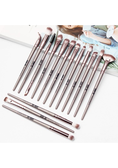 Vkemall 15'li Profesyonel Göz Makyası Fırça Seti - Yumuşak Kıllar, Mükemmel Renk Geçişleri