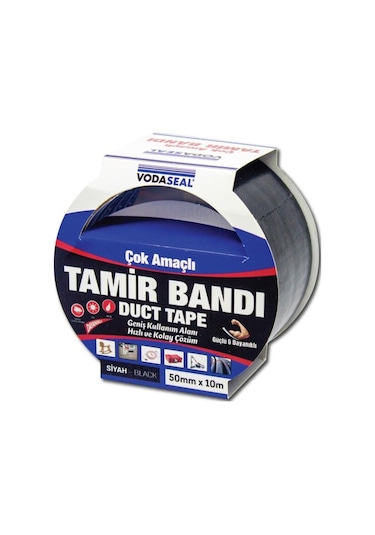 Vodaseal Duck Tape Tamir Bandı 50mmx10m Siyah