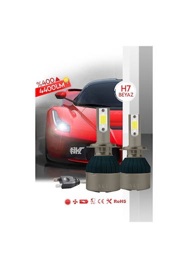 Ford C-max 2007-2009 H7 Kısa Far Xenon Led Şimşek Etkili Beyaz