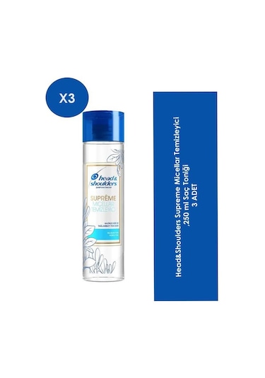 Head & Shoulders Supreme Micellar Temizleyici Saç Toniği 3 x 250 ML
