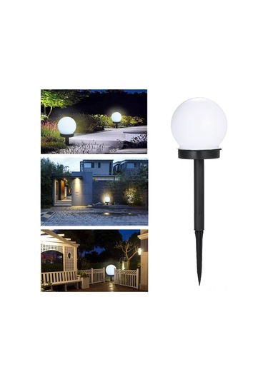 Lemestar Güneş Enerjili Led Bahçe Işığı - Dış Mekan Çimen Aydınlatması, Otomatik Aç-kapa, Soğuk Beyaz, Ip44 Koruma, 1 Adet