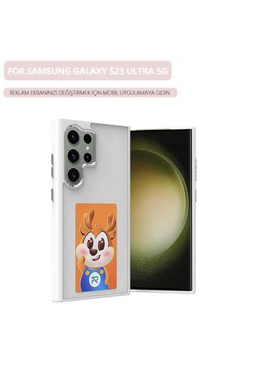 Galaxy Uyumlu S23 Ultra 5g E-mürekkep Ekranlı Telefon Kılıfı İçin Beyaz