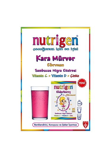 Nutrigen Elderberry Kara Mürver Efervesan 15 Saşe