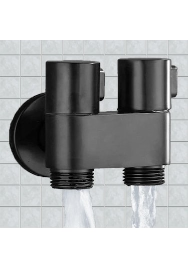 Willowhaven Duvara Monte Abs Tabanca Seti, Çift Çıkışlı Paslanmaz Vana, Bide Ve Balkon Yıkama Gümüşi