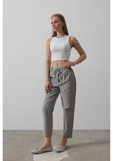 Modasize Pantolon - Gri Gri
