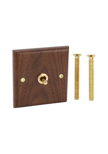 Hfambition El Yapımı Ceviz Ağacı Ve Pirinçten Antika Tarzı Anahtar - 250v Dekoratif Anahtar