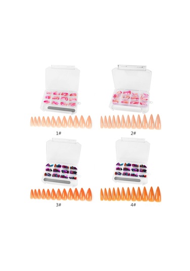 Yifomall 240 Parça Renkli Ve Sivri Uçlu Profesyonel Tırnak Uzatma Seti - Çeşitli Boyutlar Ve Dosya Hediyeli