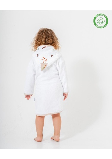 Balinalı Bornoz Beyaz-bej Beyaz - Bej