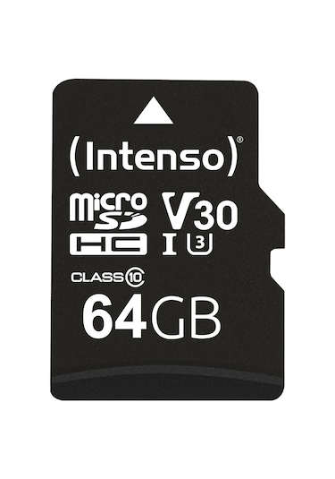 Intenso 64gb Microsdhc Uhs-ı Professıonal Class10 U3 V30 Ultra High Speed Memory Card 4k