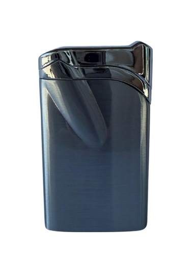Premiumquality Tek Torch Pürmüz Gümüş Metal Puro Çakmağı - Tr8637