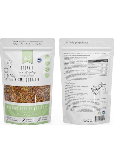 OG natural 3'Lü Organik Çorbalık ve Şehriye Seti +6 Ay