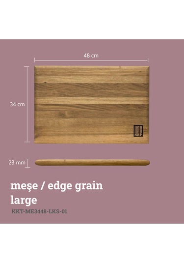 Lüks Kesme Tahtası Meşe Large