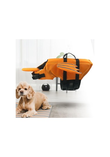 Suntek Saplı Köpek Can Yeleği Plaj Bot Havuzu Için Turuncu-m