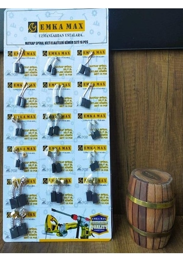 Matkap Sipiral Hilti El Aletleri Kömür Seti 16 Parça Matkap Kömürü Set Tamir Tadilat