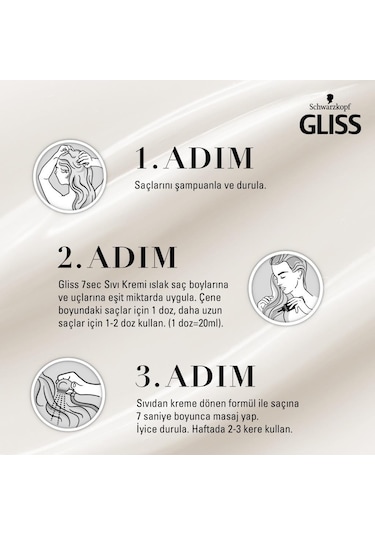 Schwarzkopf Gliss Oil Nutritive Kolay Kırılan Uzun Saçlar İçin Sıvı Saç Kremi 200 ML