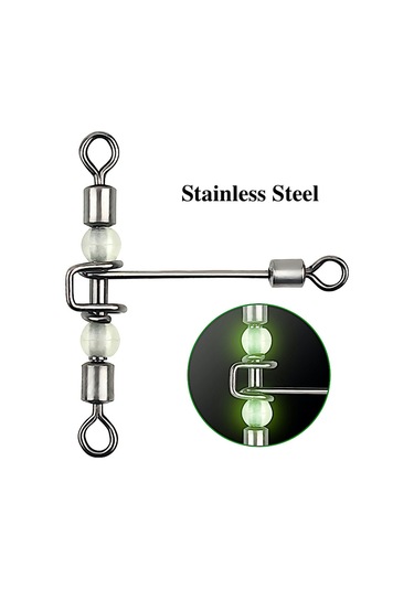 MSO Olta Balıkçılık Paslanmaz Çelik Fosforlu T Fırdöndü (Mod-B)