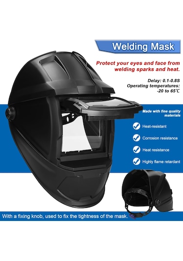 Otomatik Karartma Kaynak Maskesi Headmounted Kaynak E24604